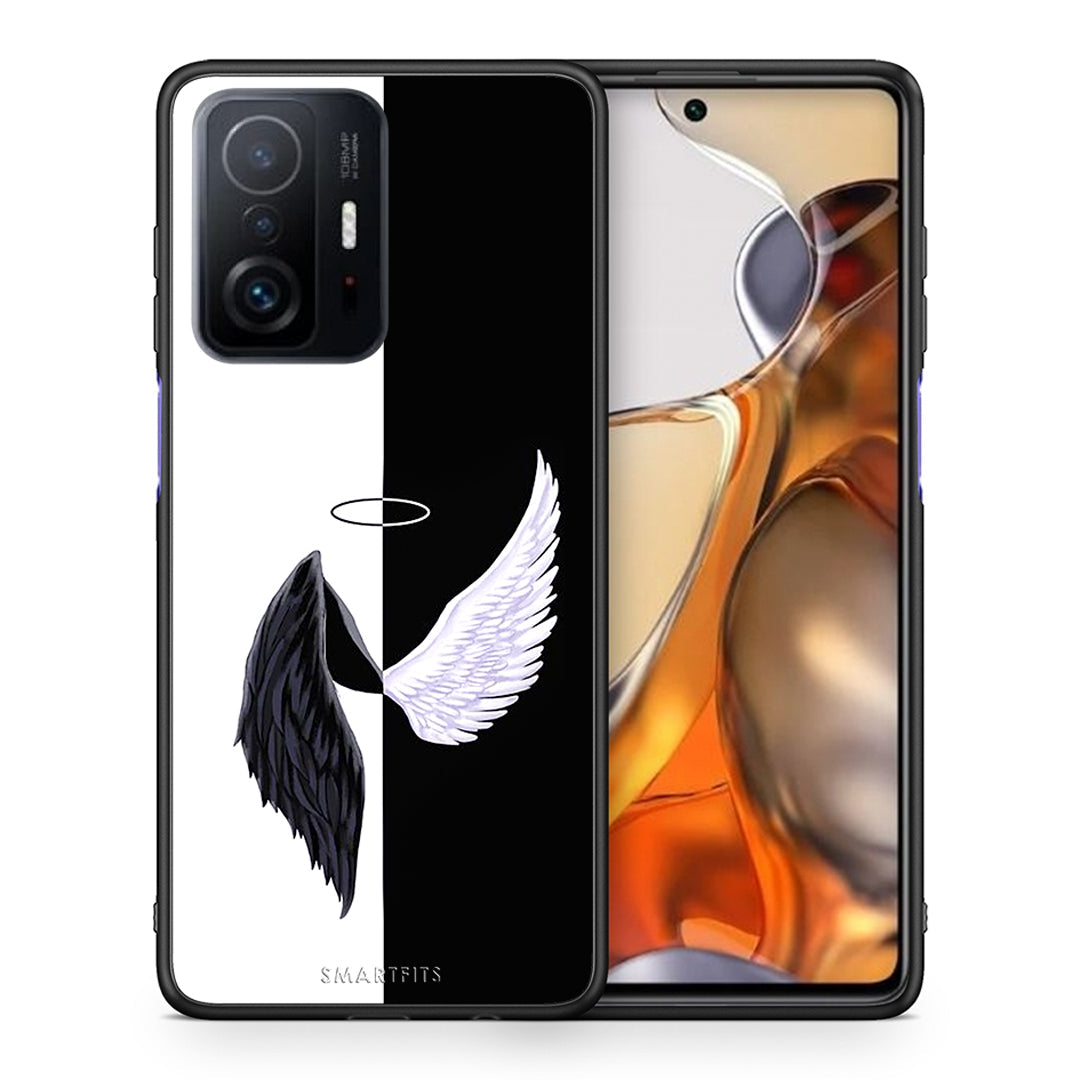 Θήκη Xiaomi 11T/11T Pro Angels Demons από τη Smartfits με σχέδιο στο πίσω μέρος και μαύρο περίβλημα | Xiaomi 11T/11T Pro Angels Demons case with colorful back and black bezels