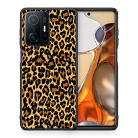 Thumbnail for Θήκη Xiaomi 11T/11T Pro Leopard Animal από τη Smartfits με σχέδιο στο πίσω μέρος και μαύρο περίβλημα | Xiaomi 11T/11T Pro Leopard Animal case with colorful back and black bezels