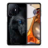 Thumbnail for Θήκη Xiaomi 11T/11T Pro Dark Wolf από τη Smartfits με σχέδιο στο πίσω μέρος και μαύρο περίβλημα | Xiaomi 11T/11T Pro Dark Wolf case with colorful back and black bezels