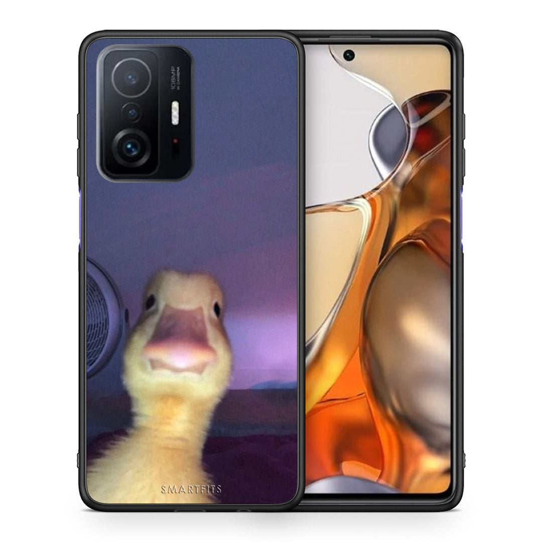 Θήκη Xiaomi 11T/11T Pro Meme Duck από τη Smartfits με σχέδιο στο πίσω μέρος και μαύρο περίβλημα | Xiaomi 11T/11T Pro Meme Duck case with colorful back and black bezels
