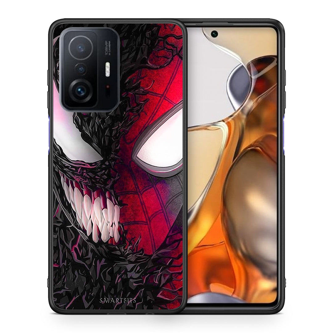 Θήκη Xiaomi 11T/11T Pro SpiderVenom PopArt από τη Smartfits με σχέδιο στο πίσω μέρος και μαύρο περίβλημα | Xiaomi 11T/11T Pro SpiderVenom PopArt case with colorful back and black bezels