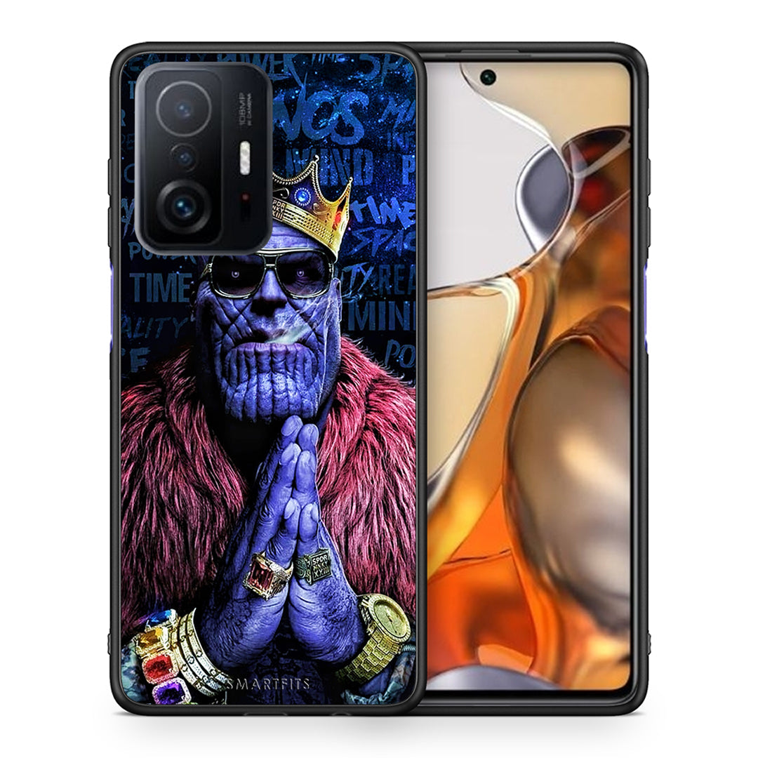 Θήκη Xiaomi 11T/11T Pro Thanos PopArt από τη Smartfits με σχέδιο στο πίσω μέρος και μαύρο περίβλημα | Xiaomi 11T/11T Pro Thanos PopArt case with colorful back and black bezels