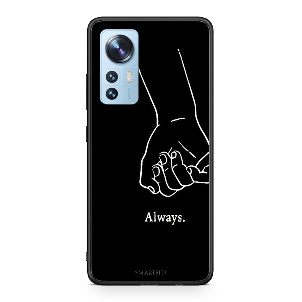 Xiaomi 12 / 12X 5G Always & Forever 1 Θήκη Αγίου Βαλεντίνου από τη Smartfits με σχέδιο στο πίσω μέρος και μαύρο περίβλημα | Smartphone case with colorful back and black bezels by Smartfits