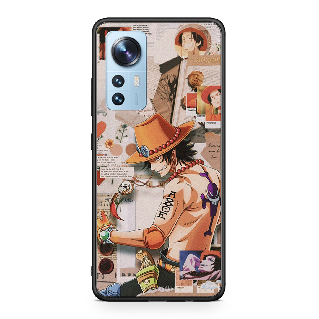 Xiaomi 12/12X 5G Anime Collage θήκη από τη Smartfits με σχέδιο στο πίσω μέρος και μαύρο περίβλημα | Smartphone case with colorful back and black bezels by Smartfits