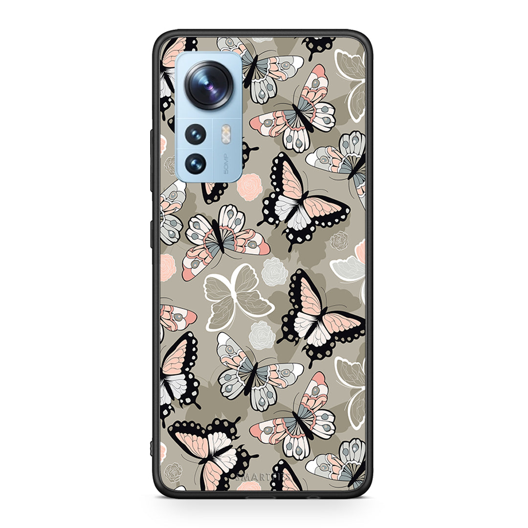 135 - Xiaomi 12/12X 5G Butterflies Boho case, cover, bumper