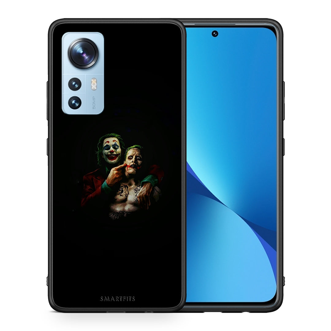 Θήκη Xiaomi 12/12X 5G Clown Hero από τη Smartfits με σχέδιο στο πίσω μέρος και μαύρο περίβλημα | Xiaomi 12/12X 5G Clown Hero case with colorful back and black bezels