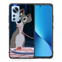 Thumbnail for Θήκη Αγίου Βαλεντίνου Xiaomi 12 / 12X 5G Lady And Tramp 1 από τη Smartfits με σχέδιο στο πίσω μέρος και μαύρο περίβλημα | Xiaomi 12 / 12X 5G Lady And Tramp 1 case with colorful back and black bezels