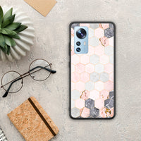 Thumbnail for Marble Hexagon Pink - Xiaomi 12 / 12x 5G case