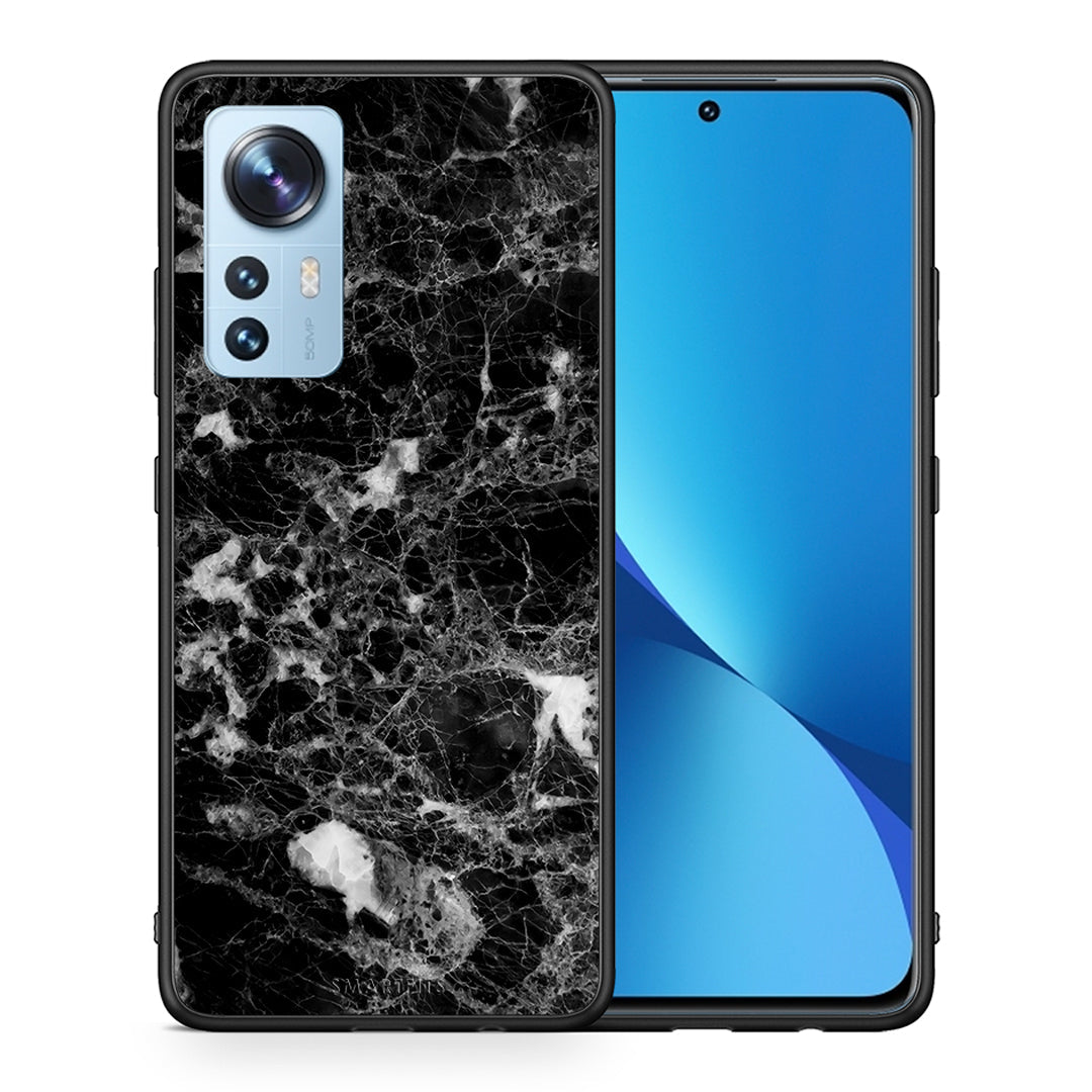 Θήκη Xiaomi 12/12X 5G Male Marble από τη Smartfits με σχέδιο στο πίσω μέρος και μαύρο περίβλημα | Xiaomi 12/12X 5G Male Marble case with colorful back and black bezels
