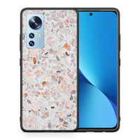 Thumbnail for Θήκη Xiaomi 12/12X 5G Marble Terrazzo από τη Smartfits με σχέδιο στο πίσω μέρος και μαύρο περίβλημα | Xiaomi 12/12X 5G Marble Terrazzo case with colorful back and black bezels