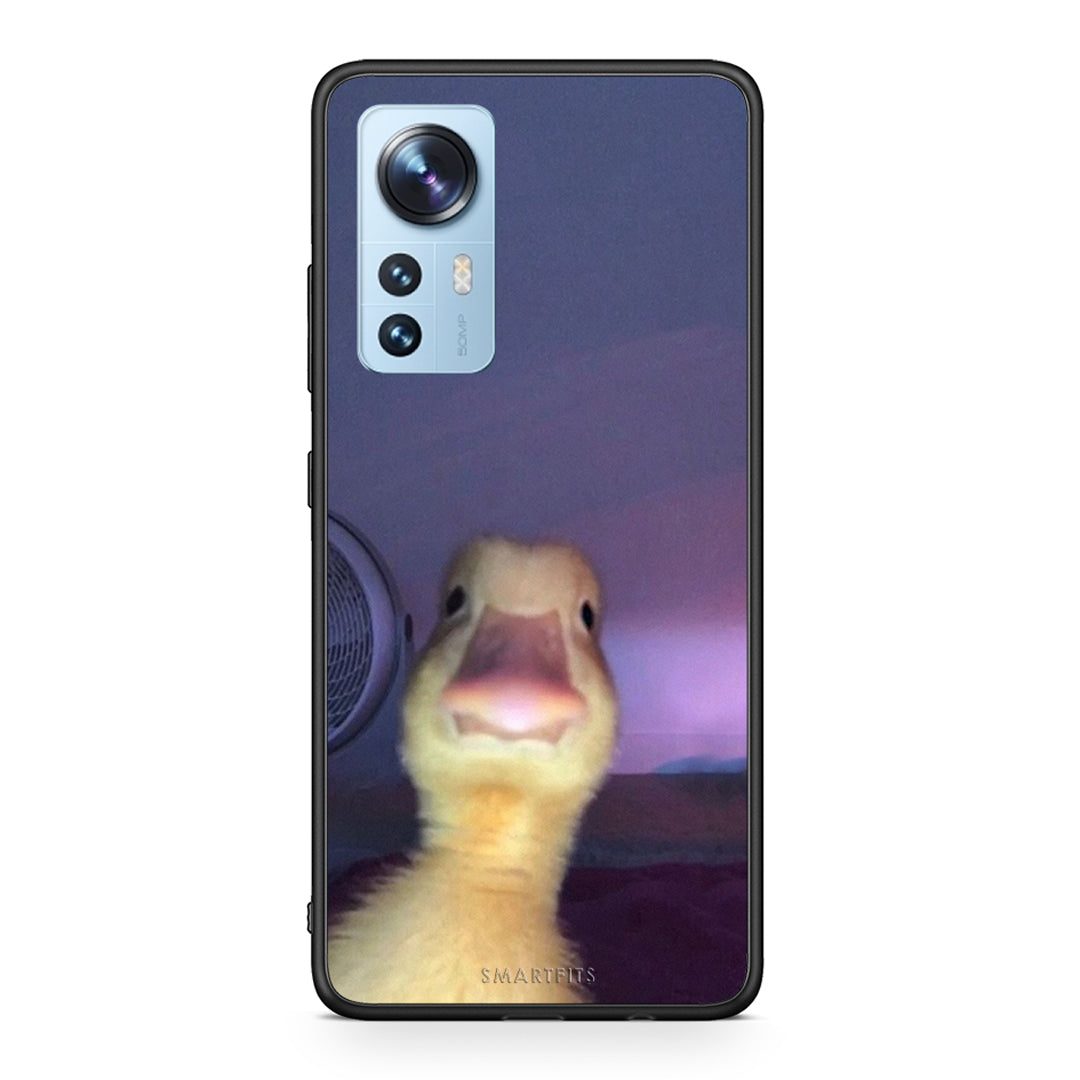 Xiaomi 12/12X 5G Meme Duck θήκη από τη Smartfits με σχέδιο στο πίσω μέρος και μαύρο περίβλημα | Smartphone case with colorful back and black bezels by Smartfits