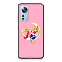 Thumbnail for Xiaomi 12/12X 5G Moon Girl θήκη από τη Smartfits με σχέδιο στο πίσω μέρος και μαύρο περίβλημα | Smartphone case with colorful back and black bezels by Smartfits