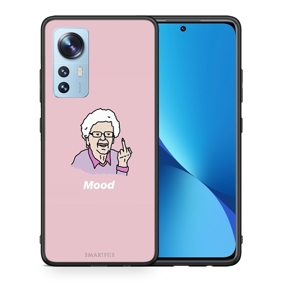 Θήκη Xiaomi 12/12X 5G Mood PopArt από τη Smartfits με σχέδιο στο πίσω μέρος και μαύρο περίβλημα | Xiaomi 12/12X 5G Mood PopArt case with colorful back and black bezels