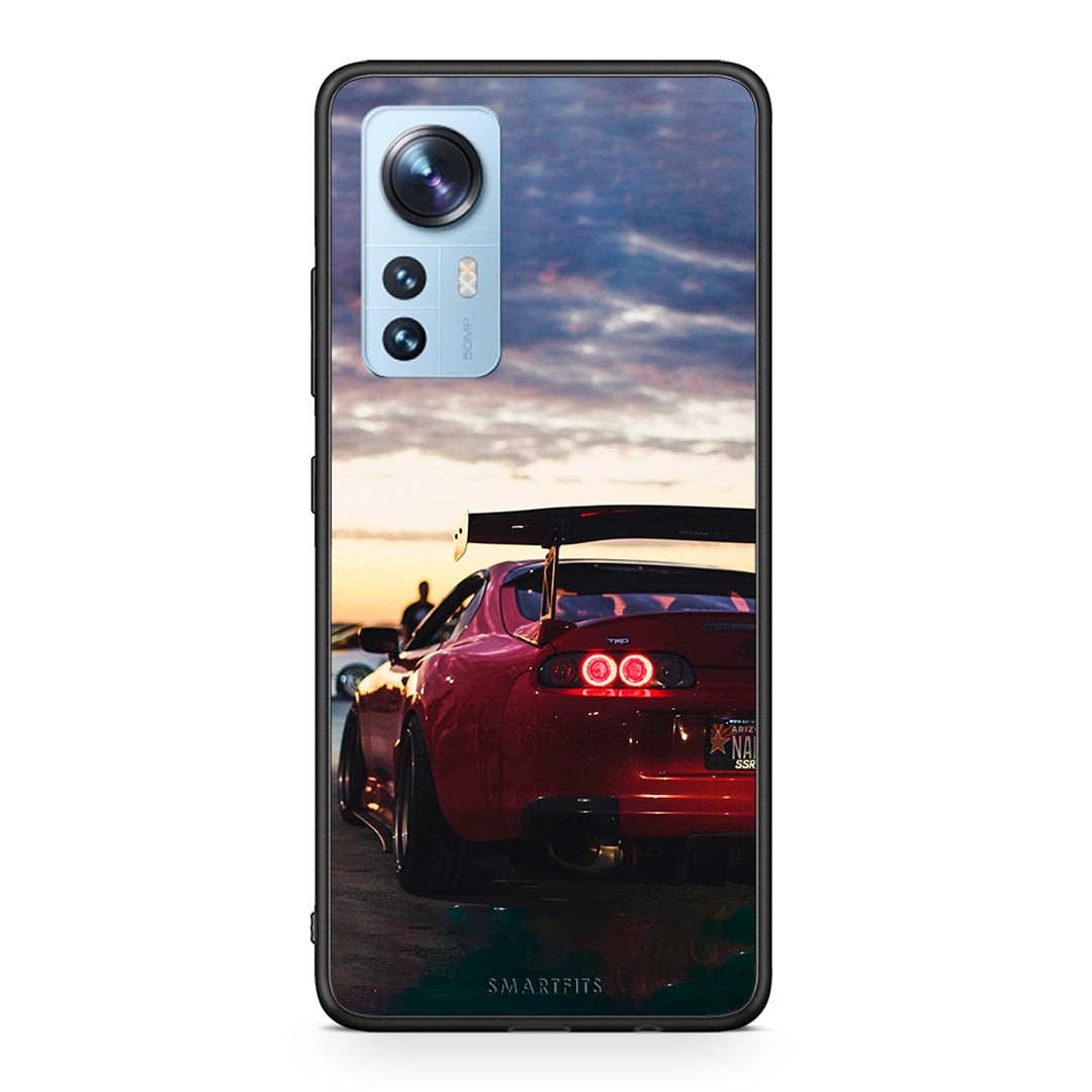 Xiaomi 12/12X 5G Racing Supra θήκη από τη Smartfits με σχέδιο στο πίσω μέρος και μαύρο περίβλημα | Smartphone case with colorful back and black bezels by Smartfits