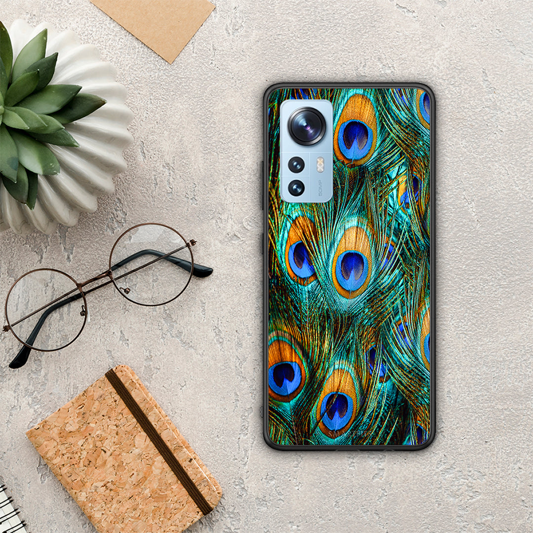 Real Peacock Feathers - Xiaomi 12 / 12x 5G case