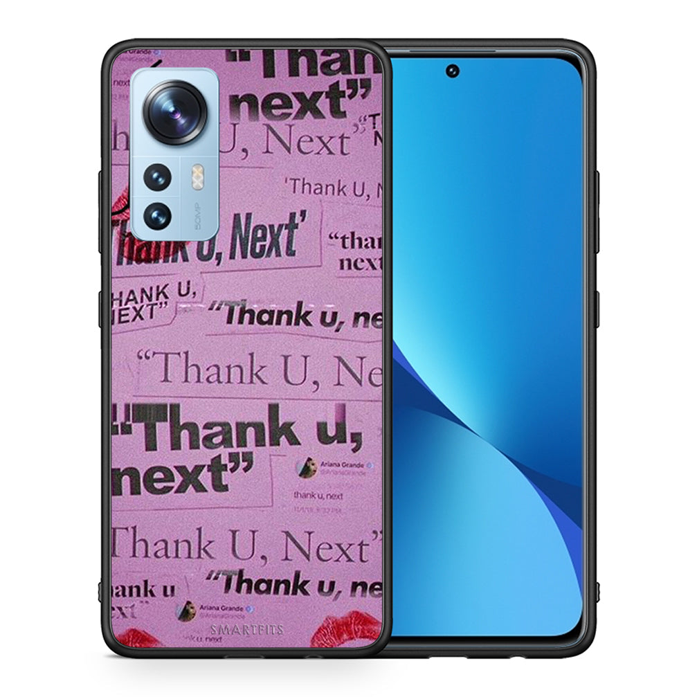 Θήκη Αγίου Βαλεντίνου Xiaomi 12 / 12X 5G Thank You Next από τη Smartfits με σχέδιο στο πίσω μέρος και μαύρο περίβλημα | Xiaomi 12 / 12X 5G Thank You Next case with colorful back and black bezels