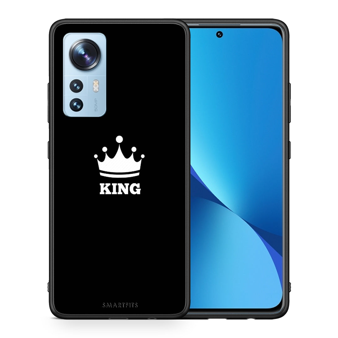 Θήκη Xiaomi 12/12X 5G King Valentine από τη Smartfits με σχέδιο στο πίσω μέρος και μαύρο περίβλημα | Xiaomi 12/12X 5G King Valentine case with colorful back and black bezels