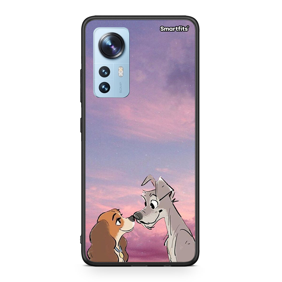 Xiaomi 12/12X 5G Lady And Tramp θήκη από τη Smartfits με σχέδιο στο πίσω μέρος και μαύρο περίβλημα | Smartphone case with colorful back and black bezels by Smartfits