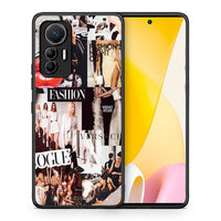 Thumbnail for Θήκη Αγίου Βαλεντίνου Xiaomi 12 Lite 5G Collage Fashion από τη Smartfits με σχέδιο στο πίσω μέρος και μαύρο περίβλημα | Xiaomi 12 Lite 5G Collage Fashion case with colorful back and black bezels