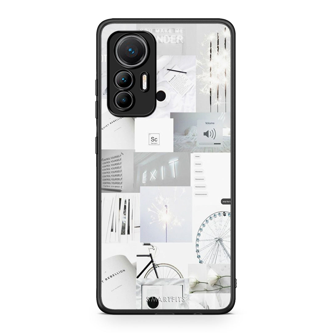 Xiaomi 12 Lite 5G Collage Make Me Wonder Θήκη Αγίου Βαλεντίνου από τη Smartfits με σχέδιο στο πίσω μέρος και μαύρο περίβλημα | Smartphone case with colorful back and black bezels by Smartfits