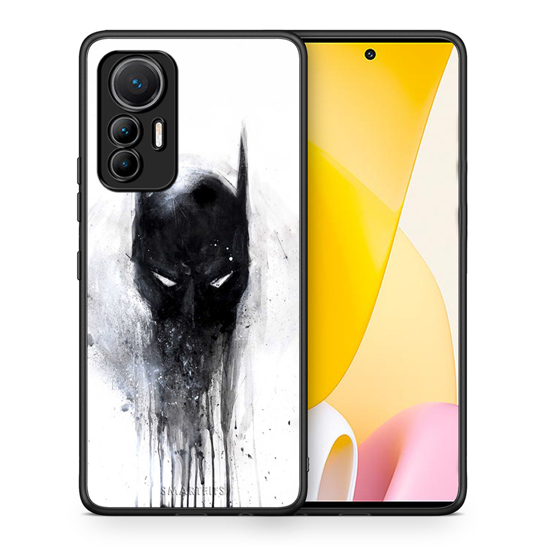 Θήκη Xiaomi 12 Lite 5G Paint Bat Hero από τη Smartfits με σχέδιο στο πίσω μέρος και μαύρο περίβλημα | Xiaomi 12 Lite 5G Paint Bat Hero case with colorful back and black bezels