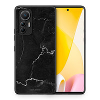 Thumbnail for Θήκη Xiaomi 12 Lite 5G Black Marble από τη Smartfits με σχέδιο στο πίσω μέρος και μαύρο περίβλημα | Xiaomi 12 Lite 5G Black Marble case with colorful back and black bezels