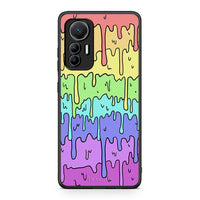 Thumbnail for Xiaomi 12 Lite 5G Melting Rainbow θήκη από τη Smartfits με σχέδιο στο πίσω μέρος και μαύρο περίβλημα | Smartphone case with colorful back and black bezels by Smartfits