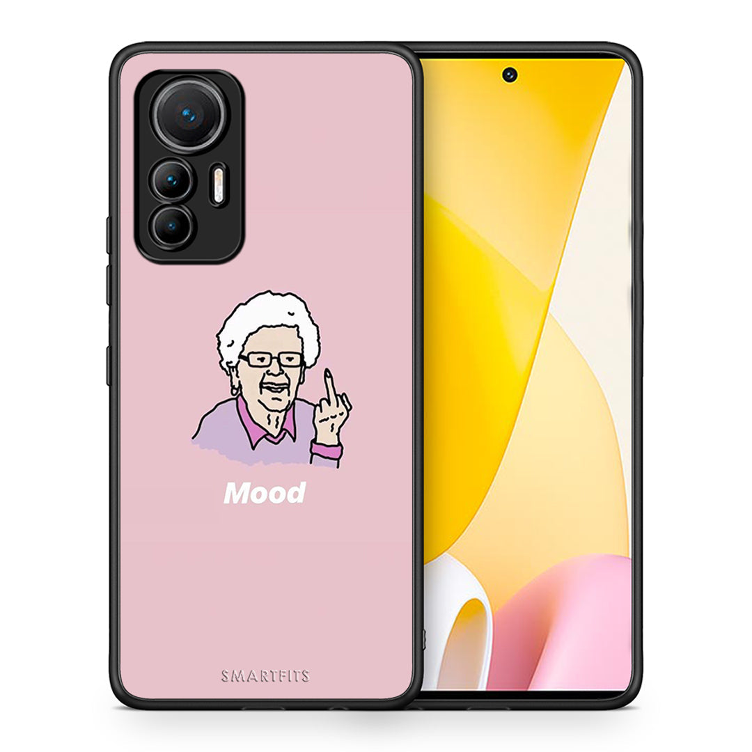 Θήκη Xiaomi 12 Lite 5G Mood PopArt από τη Smartfits με σχέδιο στο πίσω μέρος και μαύρο περίβλημα | Xiaomi 12 Lite 5G Mood PopArt case with colorful back and black bezels