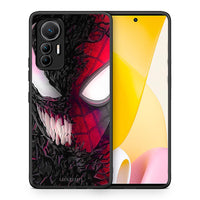 Thumbnail for Θήκη Xiaomi 12 Lite 5G SpiderVenom PopArt από τη Smartfits με σχέδιο στο πίσω μέρος και μαύρο περίβλημα | Xiaomi 12 Lite 5G SpiderVenom PopArt case with colorful back and black bezels