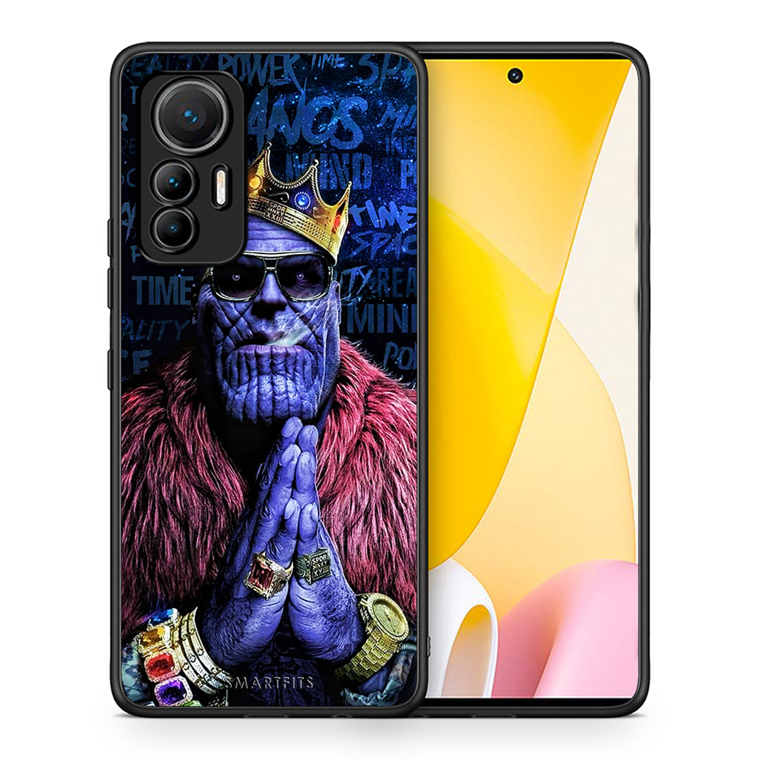 Θήκη Xiaomi 12 Lite 5G Thanos PopArt από τη Smartfits με σχέδιο στο πίσω μέρος και μαύρο περίβλημα | Xiaomi 12 Lite 5G Thanos PopArt case with colorful back and black bezels