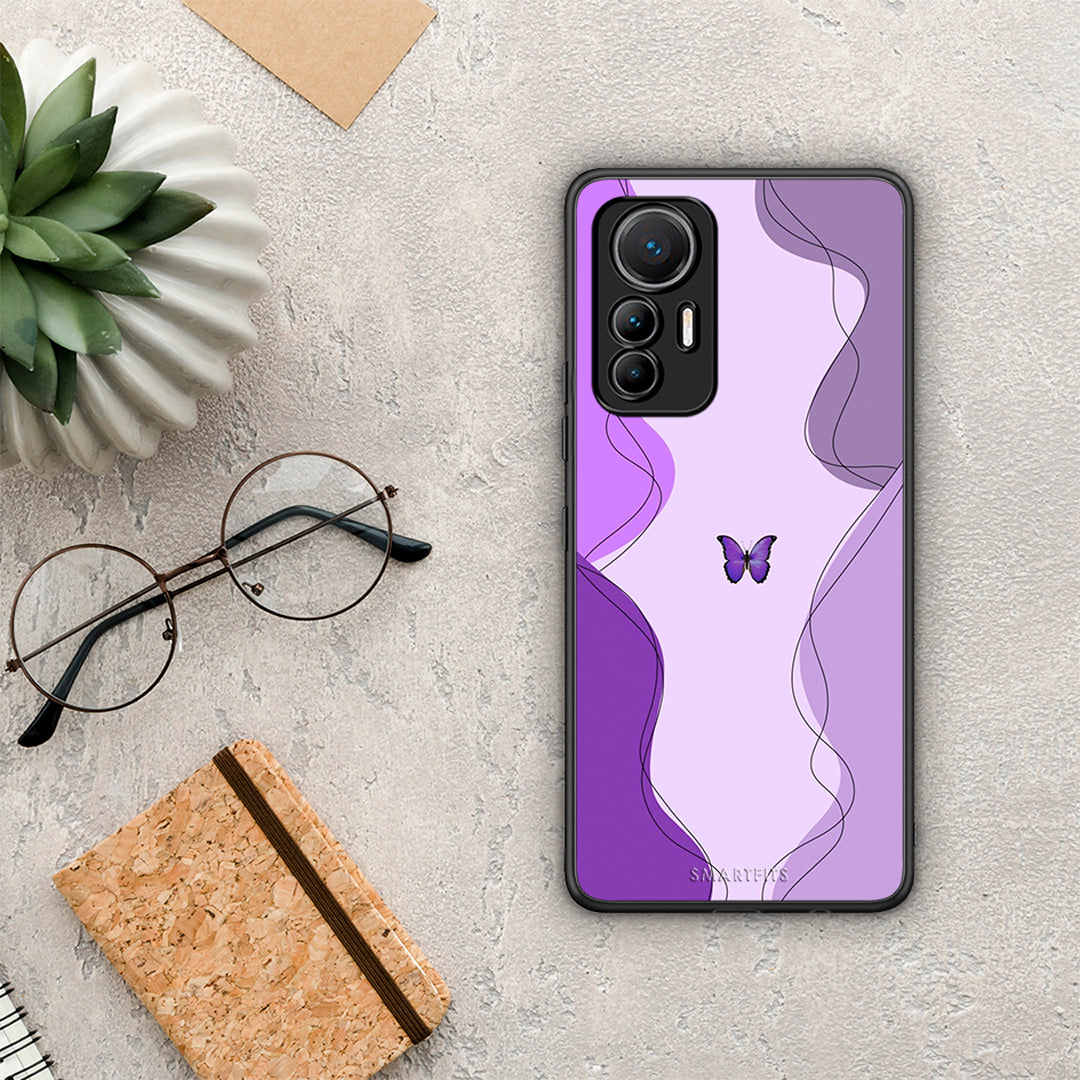 Purple Mariposa - Xiaomi 12 Lite 5G case