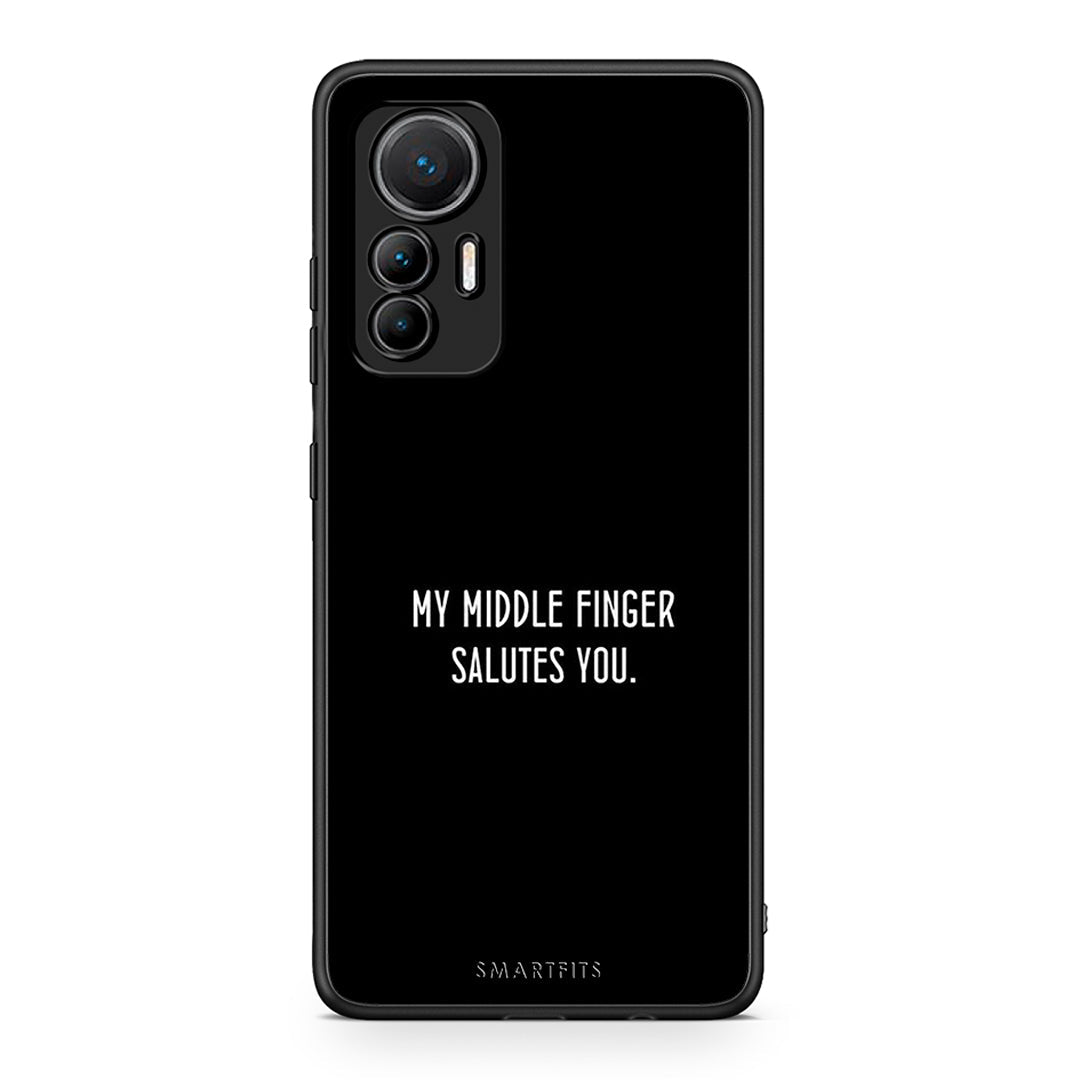 Xiaomi 12 Lite 5G Salute θήκη από τη Smartfits με σχέδιο στο πίσω μέρος και μαύρο περίβλημα | Smartphone case with colorful back and black bezels by Smartfits