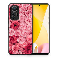Thumbnail for Θήκη Xiaomi 12 Lite 5G RoseGarden Valentine από τη Smartfits με σχέδιο στο πίσω μέρος και μαύρο περίβλημα | Xiaomi 12 Lite 5G RoseGarden Valentine case with colorful back and black bezels