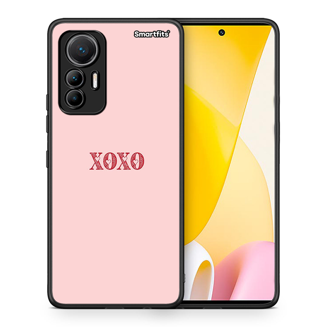 Θήκη Xiaomi 12 Lite 5G XOXO Love από τη Smartfits με σχέδιο στο πίσω μέρος και μαύρο περίβλημα | Xiaomi 12 Lite 5G XOXO Love case with colorful back and black bezels