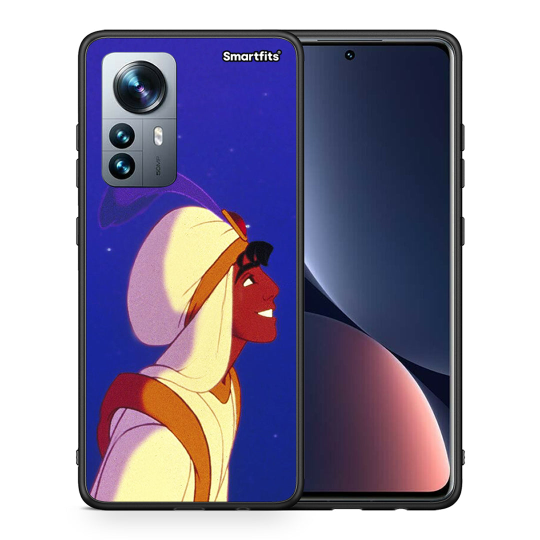 Θήκη Xiaomi 12 Pro Alladin And Jasmine Love 1 από τη Smartfits με σχέδιο στο πίσω μέρος και μαύρο περίβλημα | Xiaomi 12 Pro Alladin And Jasmine Love 1 case with colorful back and black bezels