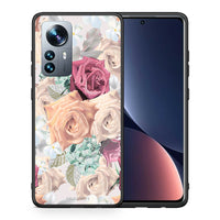 Thumbnail for Θήκη Xiaomi 12 Pro Bouquet Floral από τη Smartfits με σχέδιο στο πίσω μέρος και μαύρο περίβλημα | Xiaomi 12 Pro Bouquet Floral case with colorful back and black bezels