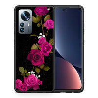 Thumbnail for Θήκη Xiaomi 12 Pro Red Roses Flower από τη Smartfits με σχέδιο στο πίσω μέρος και μαύρο περίβλημα | Xiaomi 12 Pro Red Roses Flower case with colorful back and black bezels