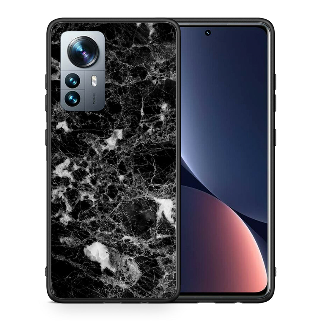 Θήκη Xiaomi 12 Pro Male Marble από τη Smartfits με σχέδιο στο πίσω μέρος και μαύρο περίβλημα | Xiaomi 12 Pro Male Marble case with colorful back and black bezels