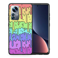 Thumbnail for Θήκη Xiaomi 12 Pro Melting Rainbow από τη Smartfits με σχέδιο στο πίσω μέρος και μαύρο περίβλημα | Xiaomi 12 Pro Melting Rainbow case with colorful back and black bezels