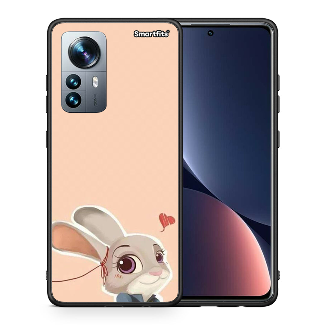 Θήκη Xiaomi 12 Pro Nick Wilde And Judy Hopps Love 2 από τη Smartfits με σχέδιο στο πίσω μέρος και μαύρο περίβλημα | Xiaomi 12 Pro Nick Wilde And Judy Hopps Love 2 case with colorful back and black bezels