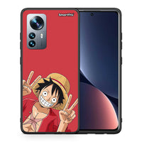 Thumbnail for Θήκη Xiaomi 12 Pro Pirate Luffy από τη Smartfits με σχέδιο στο πίσω μέρος και μαύρο περίβλημα | Xiaomi 12 Pro Pirate Luffy case with colorful back and black bezels