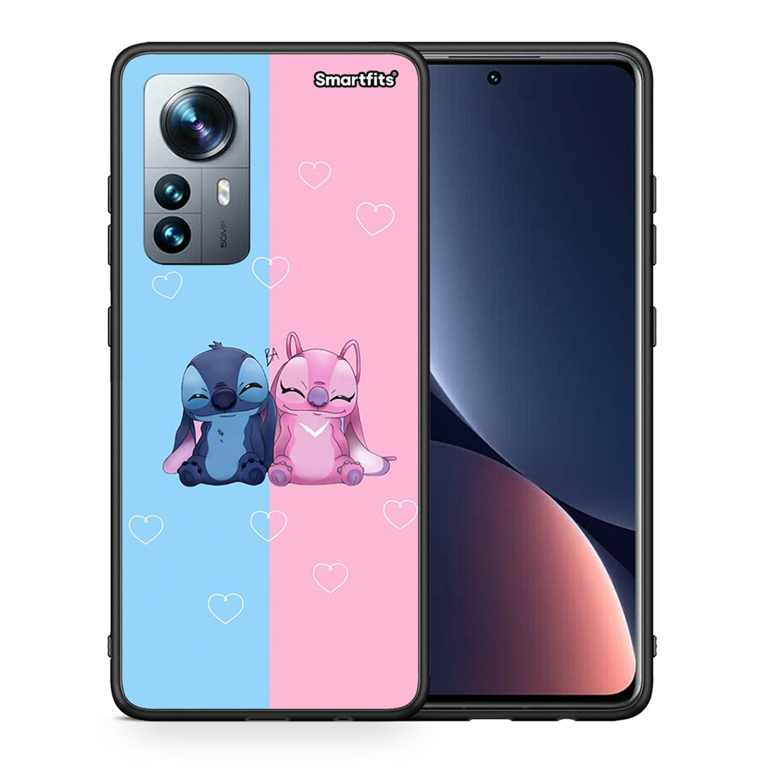 Θήκη Xiaomi 12 Pro Stitch And Angel από τη Smartfits με σχέδιο στο πίσω μέρος και μαύρο περίβλημα | Xiaomi 12 Pro Stitch And Angel case with colorful back and black bezels