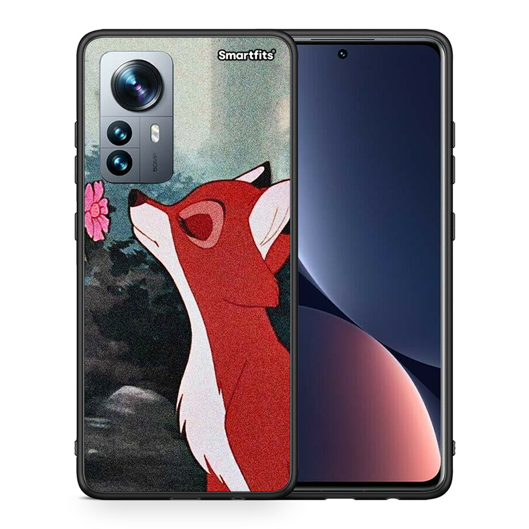 Θήκη Xiaomi 12 Pro Tod And Vixey Love 2 από τη Smartfits με σχέδιο στο πίσω μέρος και μαύρο περίβλημα | Xiaomi 12 Pro Tod And Vixey Love 2 case with colorful back and black bezels