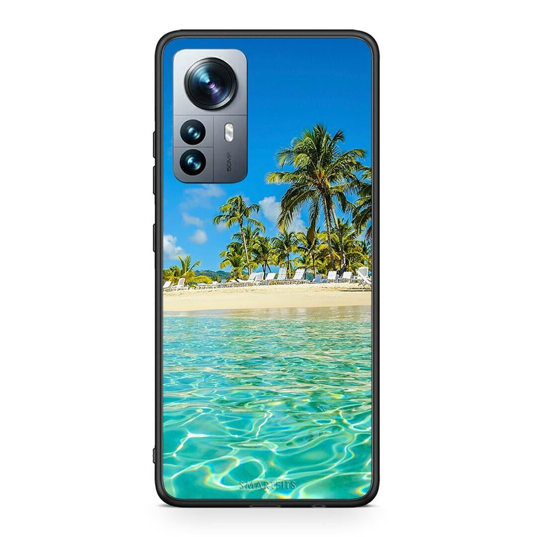 Xiaomi 12 Pro Tropical Vibes Θήκη από τη Smartfits με σχέδιο στο πίσω μέρος και μαύρο περίβλημα | Smartphone case with colorful back and black bezels by Smartfits