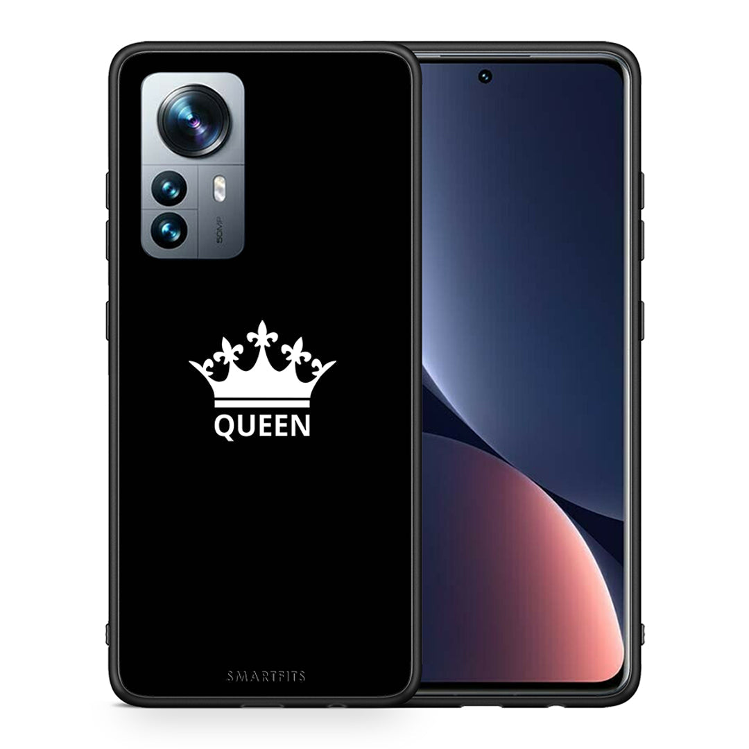 Θήκη Xiaomi 12 Pro Queen Valentine από τη Smartfits με σχέδιο στο πίσω μέρος και μαύρο περίβλημα | Xiaomi 12 Pro Queen Valentine case with colorful back and black bezels