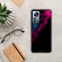 Thumbnail for Watercolor Pink Black - Xiaomi 12 Pro case