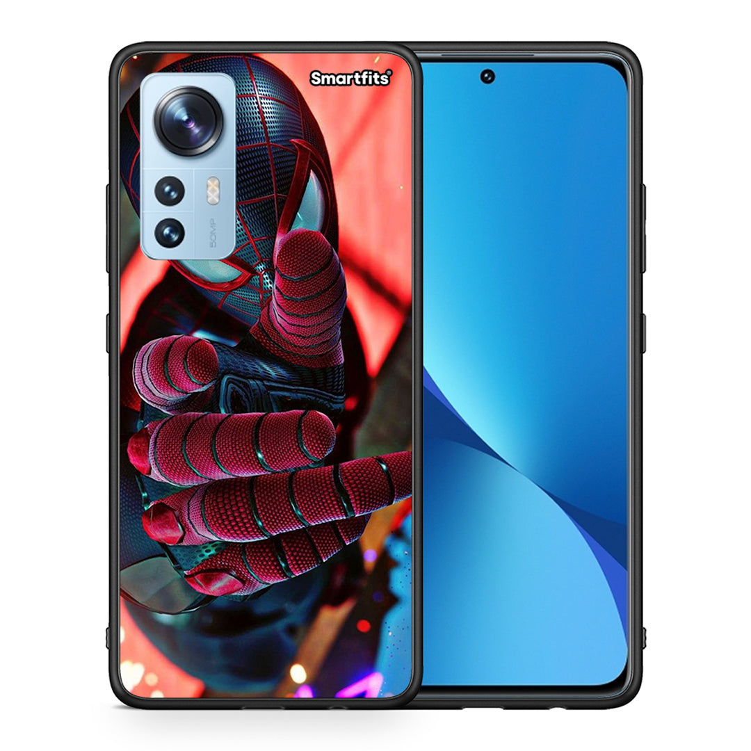 Θήκη Xiaomi 12 / 12X 5G Spider Hand από τη Smartfits με σχέδιο στο πίσω μέρος και μαύρο περίβλημα | Xiaomi 12 / 12X 5G Spider Hand case with colorful back and black bezels