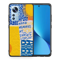 Thumbnail for Θήκη Xiaomi 12 / 12X 5G Sunset Memories από τη Smartfits με σχέδιο στο πίσω μέρος και μαύρο περίβλημα | Xiaomi 12 / 12X 5G Sunset Memories case with colorful back and black bezels
