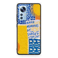 Thumbnail for Xiaomi 12 / 12X 5G Sunset Memories Θήκη από τη Smartfits με σχέδιο στο πίσω μέρος και μαύρο περίβλημα | Smartphone case with colorful back and black bezels by Smartfits