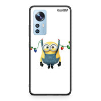 Thumbnail for Xiaomi 12/12X 5G Xmas Minion Lights θήκη από τη Smartfits με σχέδιο στο πίσω μέρος και μαύρο περίβλημα | Smartphone case with colorful back and black bezels by Smartfits